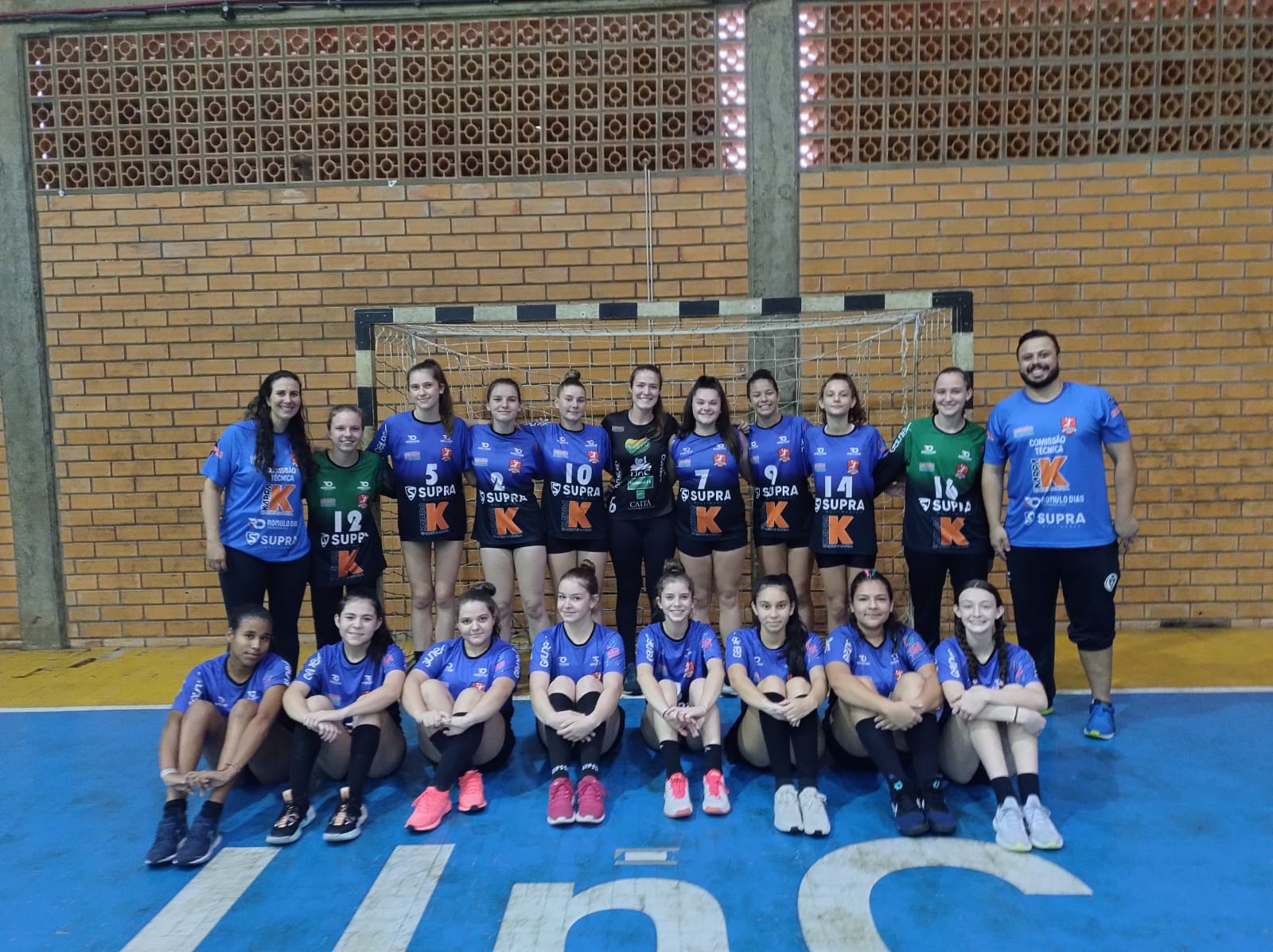 Handebol Feminino Sub-14 no dia 10 de maio de 2023. 