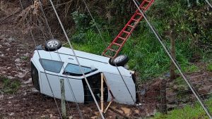 acidente na SC-355 em Treze Tílias