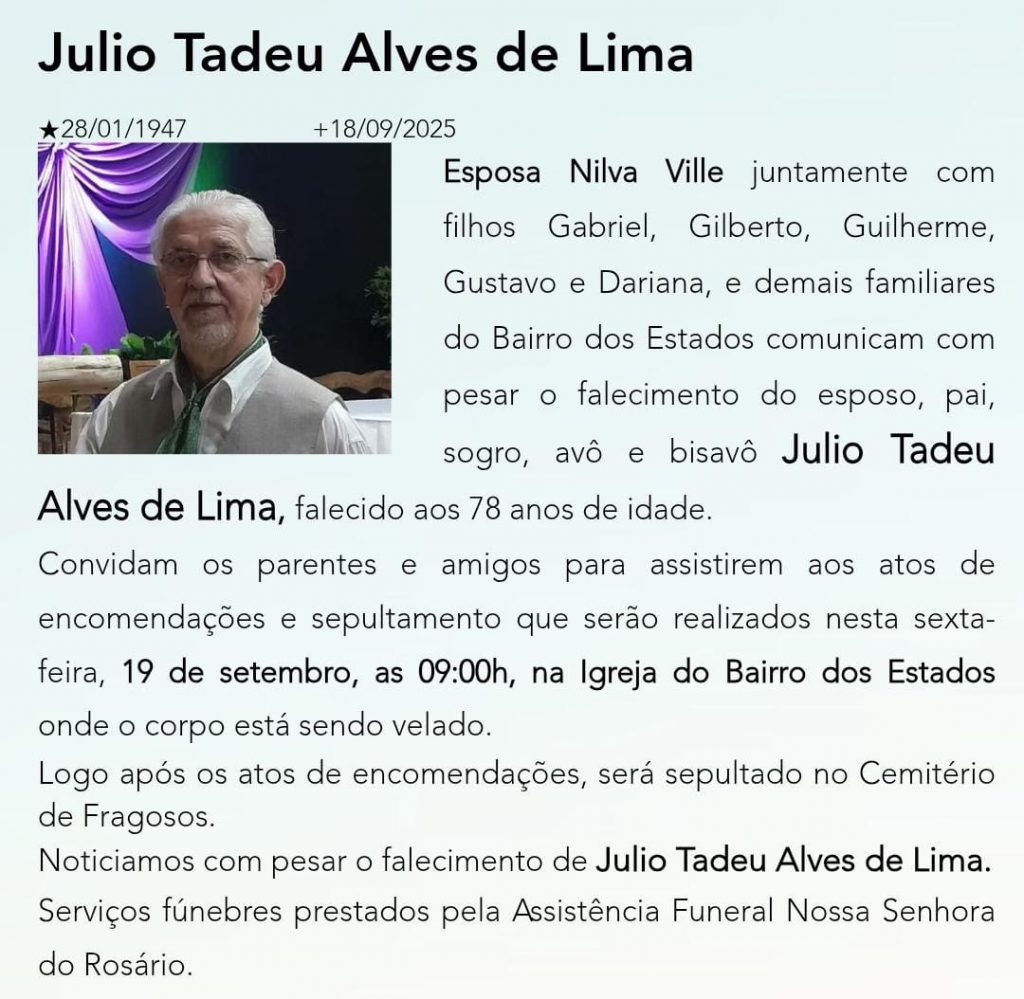 Morre Júlio de Lima um pioneiro do tradicionalismo gaúcho