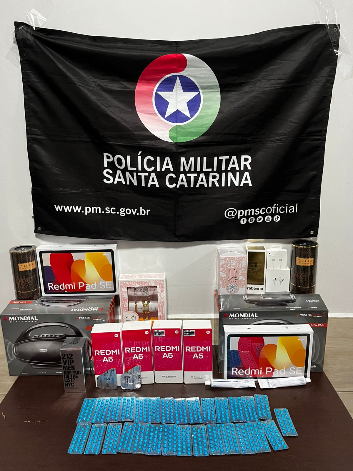 Polícia Militar Rodoviária apreende 600 comprimidos abortivos e para disfunção erétil