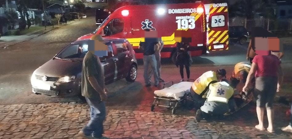 Menina de 13 anos fica ferida após atropelamento em Xanxerê