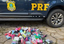 PRF flagra cigarros eletrônicos e “canetas” de Mounjaro durante abordagens em Chapecó