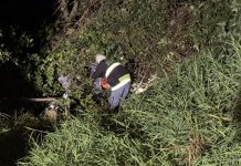 Dois feridos após carro sair da pista e descer ribanceira em Concórdia