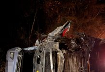 Caminhoneiro de Ponte Serrada escapa ileso de grave acidente no Paraná