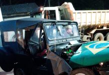 Quatro pessoas ficam feridas em colisão entre carro e Jeep em Concórdia