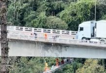 Trabalhador cai de 15 metros em ponte da BR-282 entre Joaçaba e Herval d’Oeste